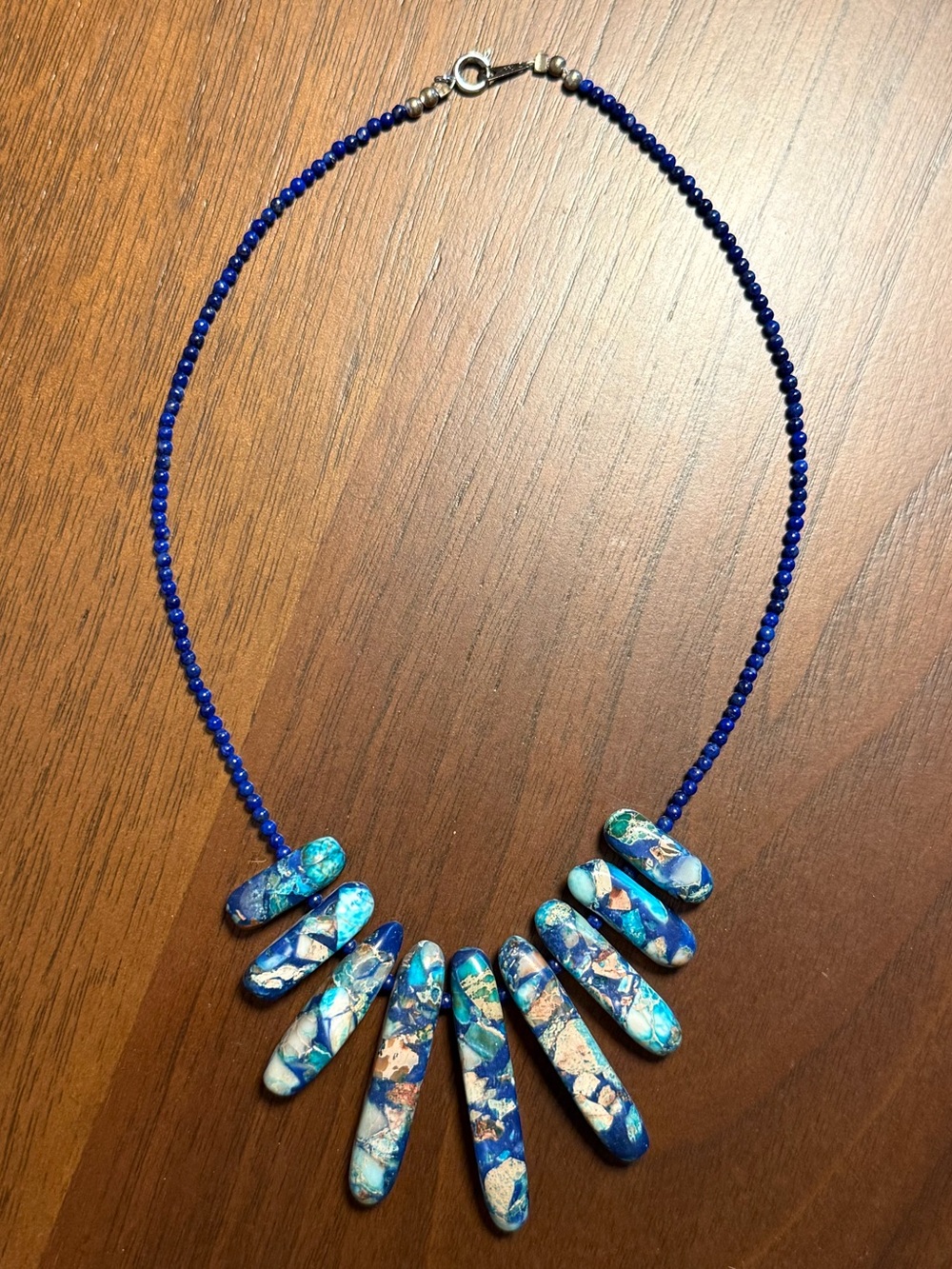 Handmade Lapis Lazuli Choker Necklace